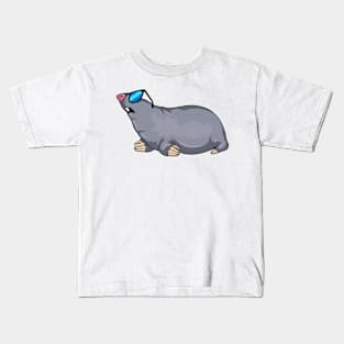 Mole with Sunglasses Kids T-Shirt